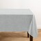 Threadmade Home Monterey Linen Texture Vinyl Indoor/Outdoor Tablecloth, Gray - 60"W x 84"L